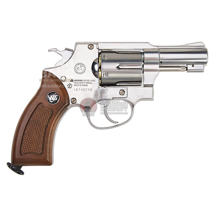 Gun Heaven (WinGun) 731 Sheriff M36 2.5 inch Co2 Revolver - Silver - Bang Bang Airsoft