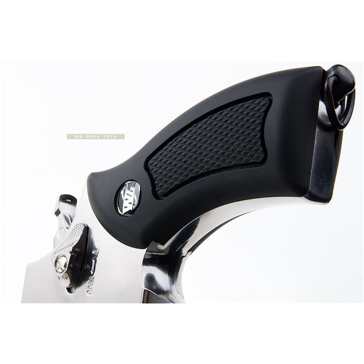 Gun Heaven (WinGun) 733 2inch 6mm Co2 Revolver (Black Grip) - Silver - Bang Bang Airsoft