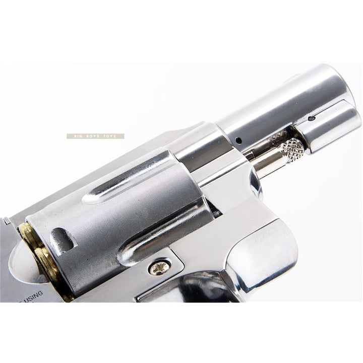 Gun Heaven (WinGun) 733 2inch 6mm Co2 Revolver (Black Grip) - Silver - Bang Bang Airsoft