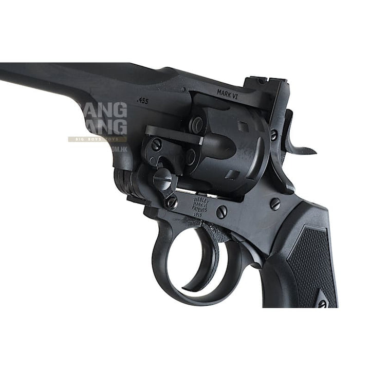 Gun Heaven (WinGun) 792 Webley MK VI 6mm Co2 Revolver - Black - Bang Bang Airsoft