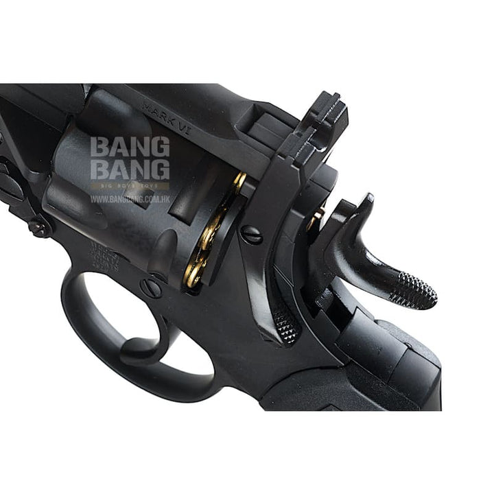Gun Heaven (WinGun) 792 Webley MK VI 6mm Co2 Revolver - Black - Bang Bang Airsoft
