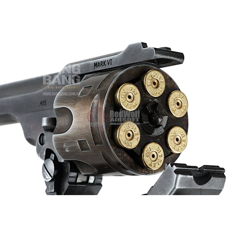 Gun Heaven (WinGun) 792 Webley MK VI 6mm Co2 Revolver - Weathered Version - Bang Bang Airsoft