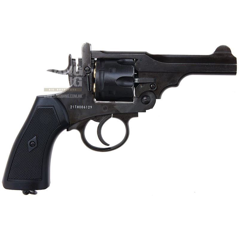 Gun Heaven (WinGun) Webley MK VI .455 4 inch Co2 Airsoft Revolver - Police Model (Aged Finish) - Bang Bang Airsoft
