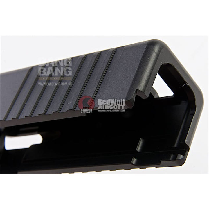Guns Modify Aluminum Full CNC Slide Barrel Set for Tokyo Marui Model 19 GBB STD Black - Bang Bang Airsoft