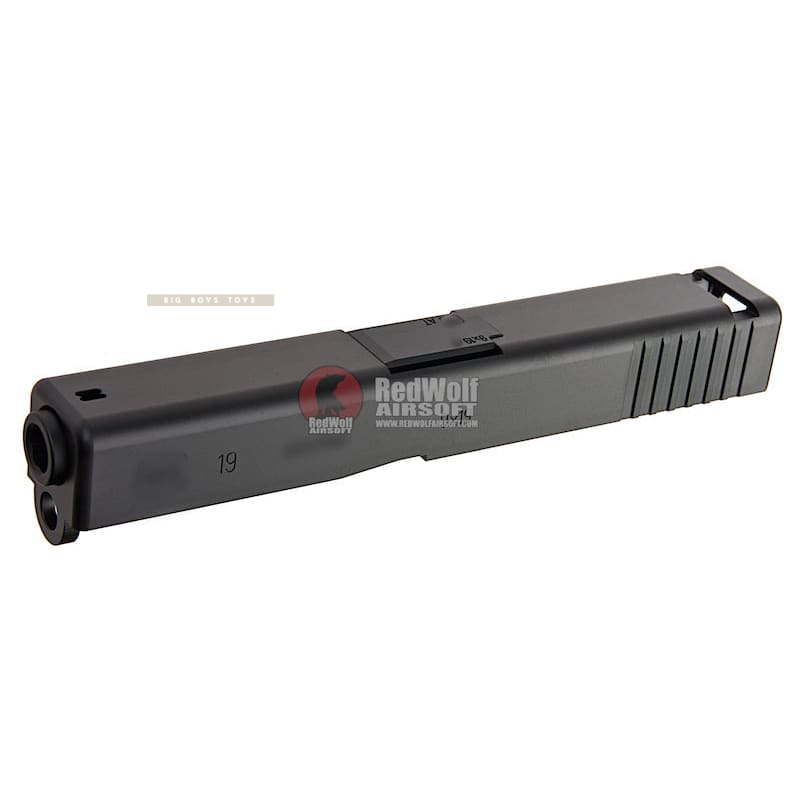 Guns Modify Aluminum Full CNC Slide Barrel Set for Tokyo Marui Model 19 GBB STD Black - Bang Bang Airsoft