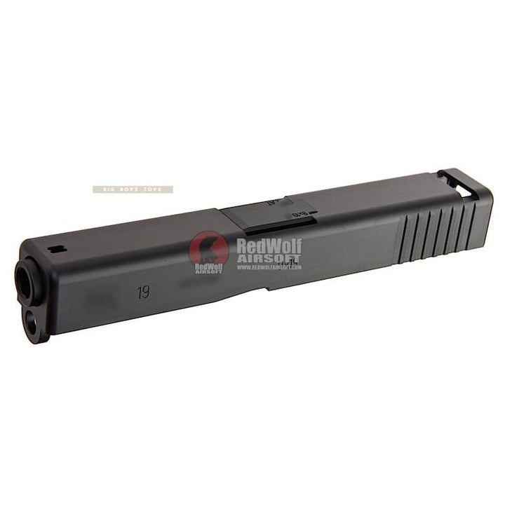 Guns Modify Aluminum Full CNC Slide Barrel Set for Tokyo Marui Model 19 GBB STD Black - Bang Bang Airsoft