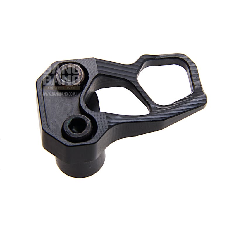 Guns Modify CNC Aluminum Magazine Release Extension for Tokyo Marui M4 MWS ACC XMR - Black - Bang Bang Airsoft