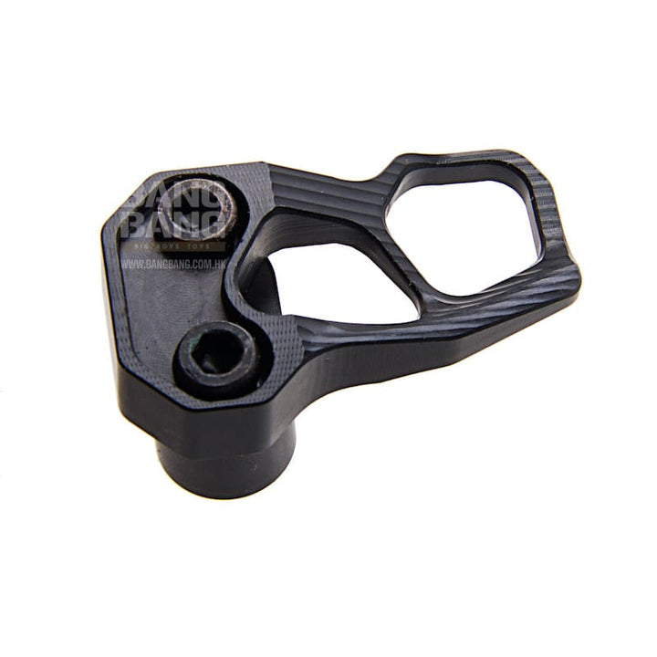 Guns Modify CNC Aluminum Magazine Release Extension for Tokyo Marui M4 MWS ACC XMR - Black - Bang Bang Airsoft