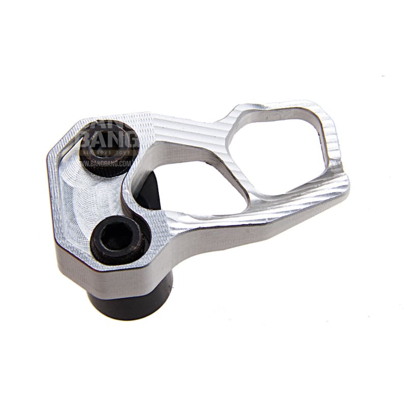 Guns Modify CNC Aluminum Magazine Release Extension for WA GBBR ACC XMR - Silver - Bang Bang Airsoft