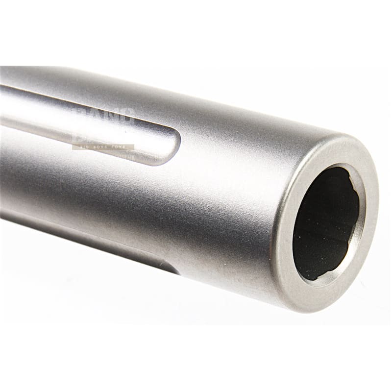 Guns Modify CNC SF Stainless Steel Fluted Barrel for Tokyo Marui G17 GBB - Silver *** - Bang Bang Airsoft