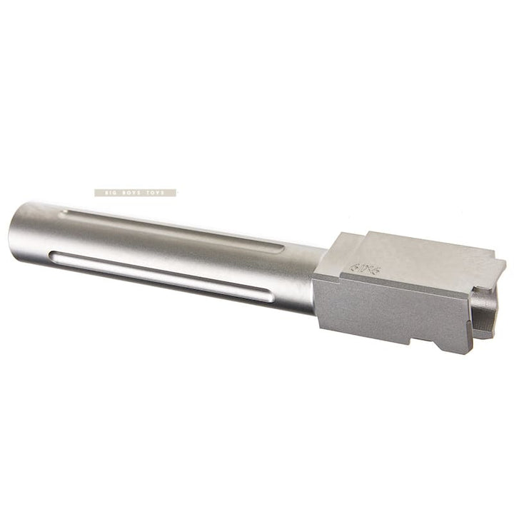 Guns Modify CNC SF Stainless Steel Fluted Barrel for Tokyo Marui G17 GBB - Silver *** - Bang Bang Airsoft