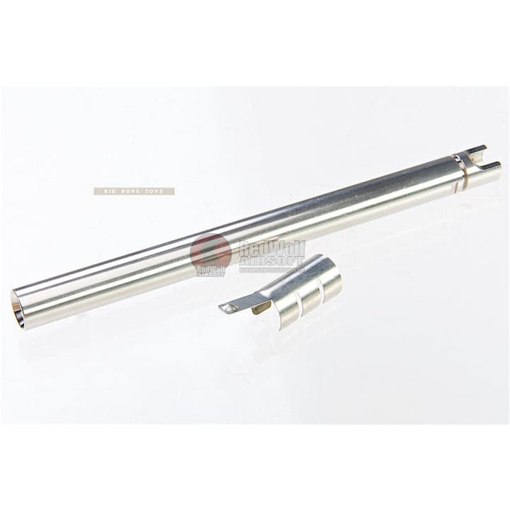 Guns Modify KM G17 Stainless Steel Threaded Barrel with Inner Barrel for Tokyo Marui Model 17 (Rainbow Titanium Nitride) - Tokyo Marui M&P9L Inner Barrel Length - Bang Bang Airsoft