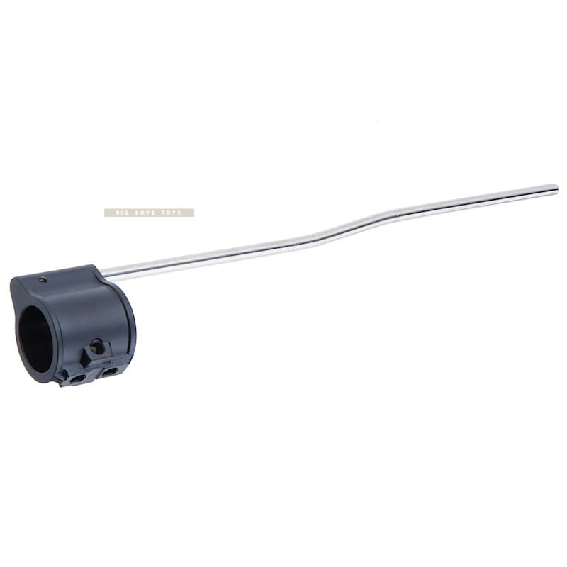 Guns Modify M4 GBBR Gas Block (Stainless Steel) with Length Tube (Tin - Nitride) - Black - Bang Bang Airsoft