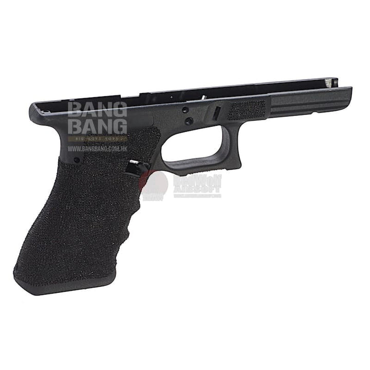 Guns Modify Polymer Gen 3 RTF Frame for Tokyo Marui Model 17 w/ ZE Style Stippling CNC Cut - Black - Bang Bang Airsoft