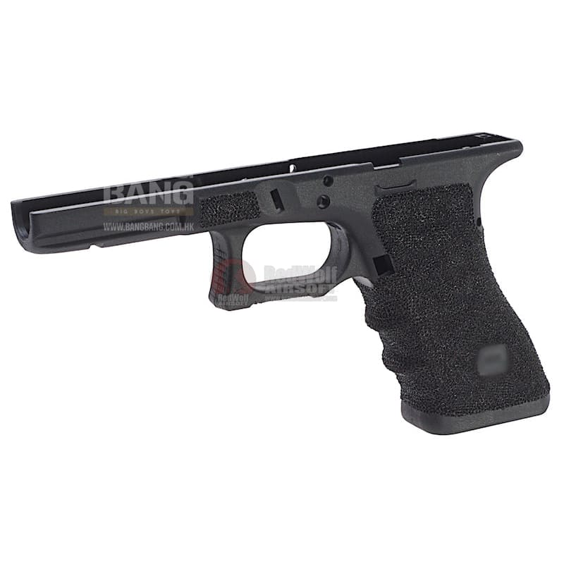 Guns Modify Polymer Gen 3 RTF Frame for Tokyo Marui Model 17 w/ ZE Style Stippling CNC Cut - Black - Bang Bang Airsoft