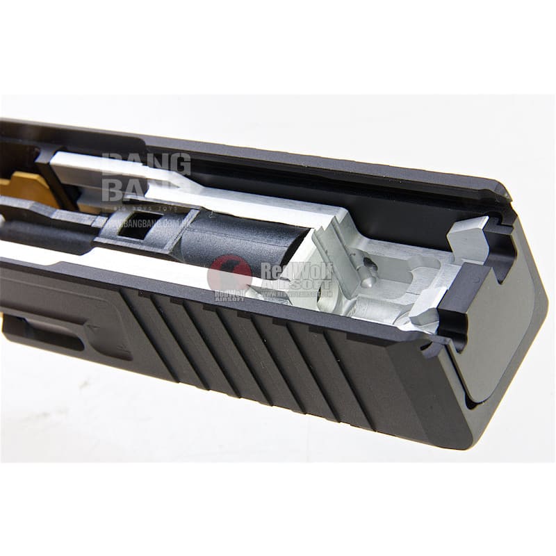 Guns modify sa g34 + rmr slide with stainless steel gold