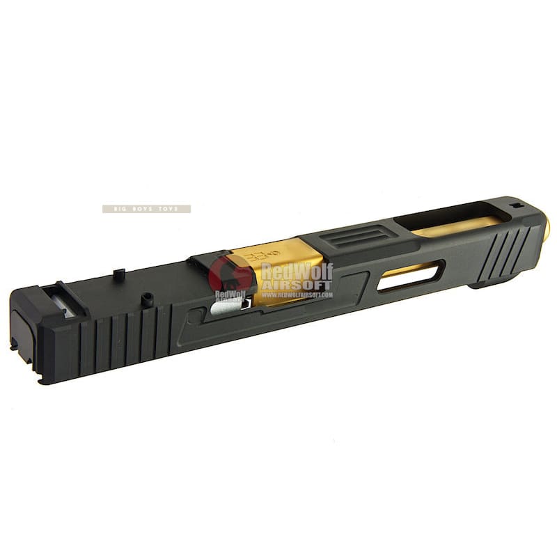Guns modify sa g34 + rmr slide with stainless steel gold