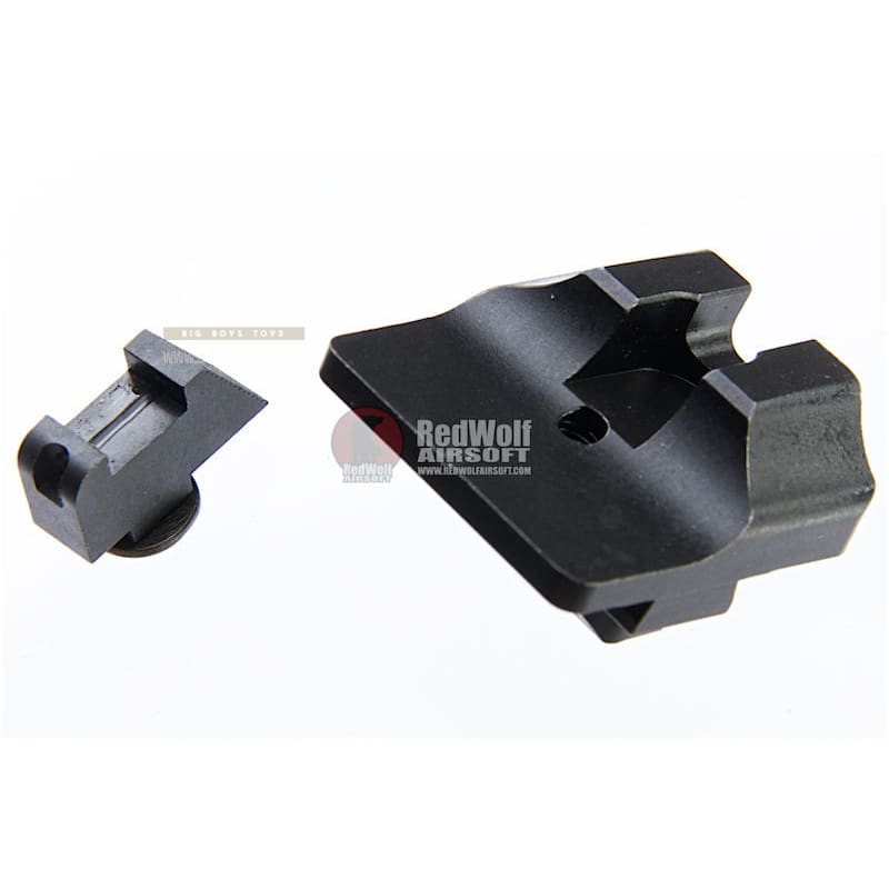 Guns Modify W Style Steel CNC Fiber Optic Sight Set for Tokyo Marui / Guns Modify/ WE Glock GBB Series - Bang Bang Airsoft
