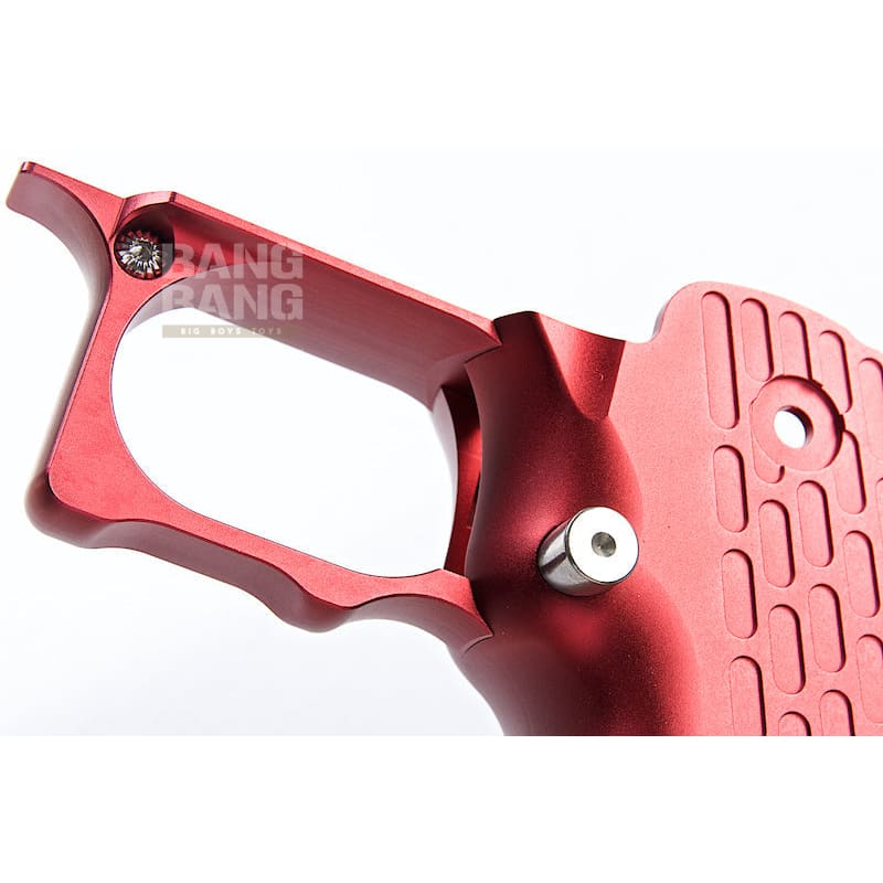 Gunsmith Bros Aluminum Grip (Limcat Style) for Tokyo Marui Hi - Capa GBB Series - Red - Bang Bang Airsoft