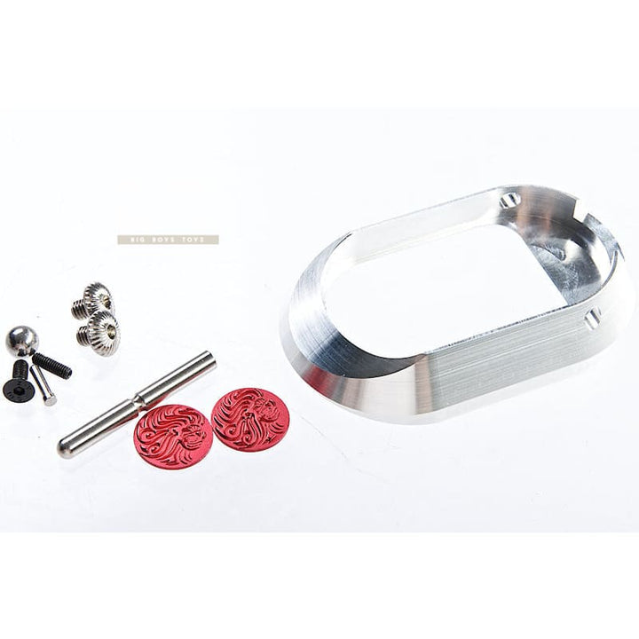 Gunsmith Bros Aluminum Grip (Limcat Style) for Tokyo Marui Hi - Capa GBB Series - Red - Bang Bang Airsoft