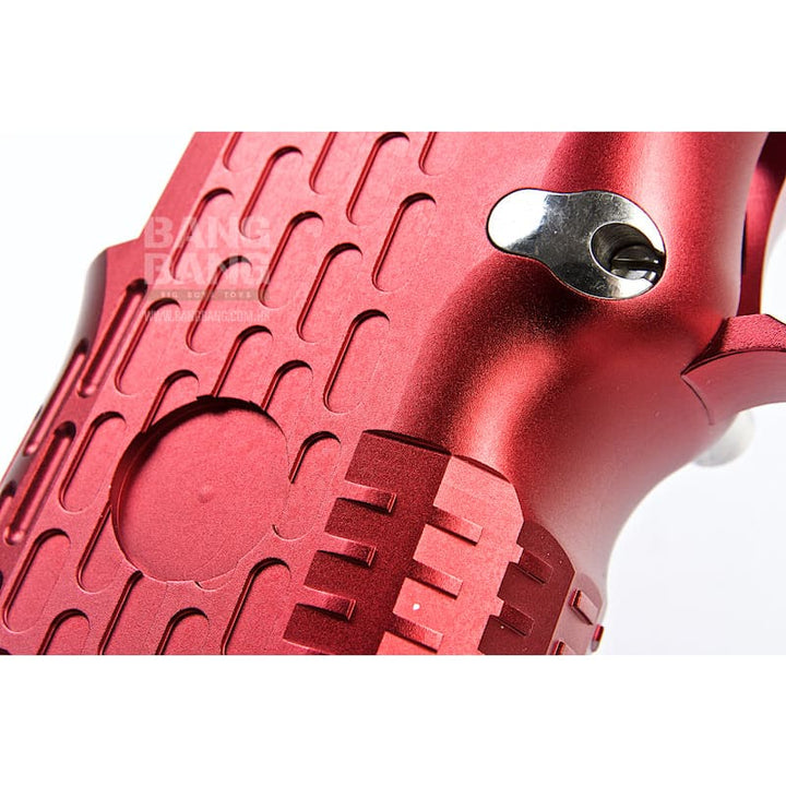Gunsmith Bros Aluminum Grip (Limcat Style) for Tokyo Marui Hi - Capa GBB Series - Red - Bang Bang Airsoft