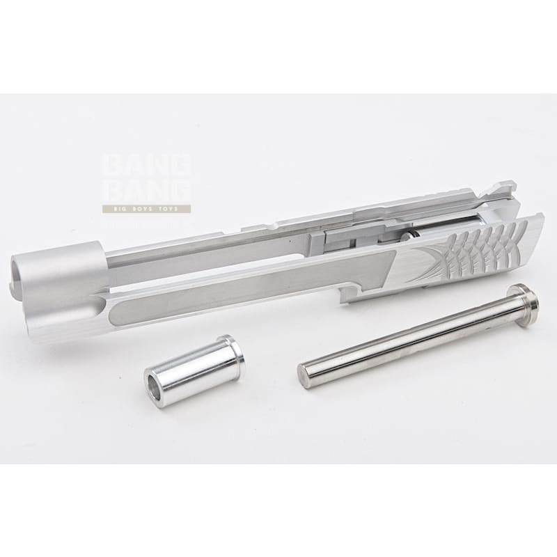 Gunsmith Bros Aluminum TWO TWO Open 6 inch for Tokyo Mauri Hi - Capa 5.1 GBB Pistol - Silver - Bang Bang Airsoft