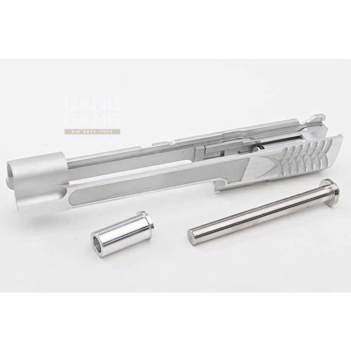 Gunsmith Bros Aluminum TWO TWO Open 6 inch for Tokyo Mauri Hi - Capa 5.1 GBB Pistol - Silver - Bang Bang Airsoft