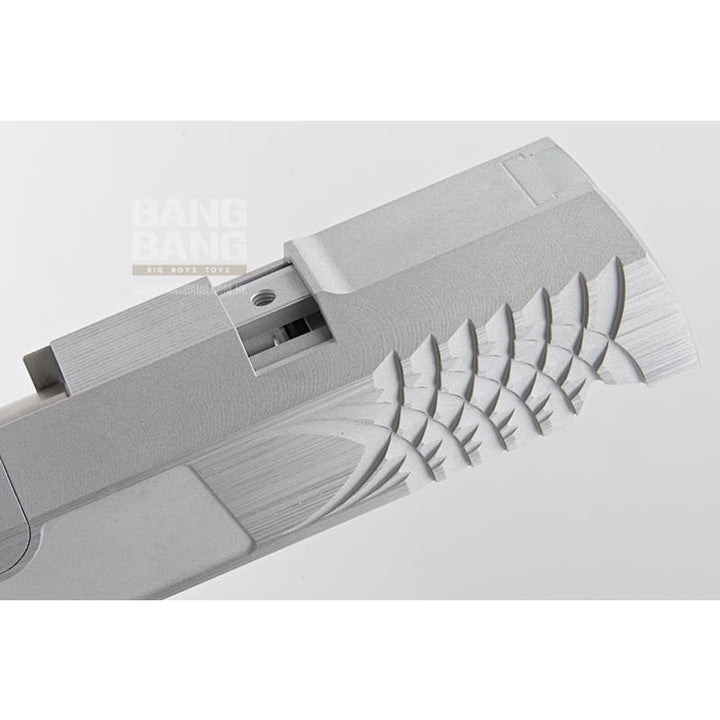 Gunsmith Bros Aluminum TWO TWO Open 6 inch for Tokyo Mauri Hi - Capa 5.1 GBB Pistol - Silver - Bang Bang Airsoft