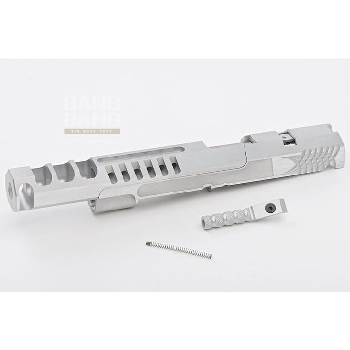 Gunsmith Bros Aluminum TWO TWO Open 6 inch for Tokyo Mauri Hi - Capa 5.1 GBB Pistol - Silver - Bang Bang Airsoft