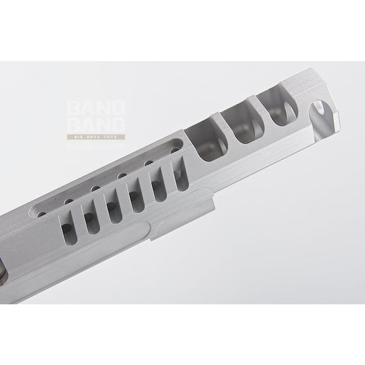 Gunsmith Bros Aluminum TWO TWO Open 6 inch for Tokyo Mauri Hi - Capa 5.1 GBB Pistol - Silver - Bang Bang Airsoft