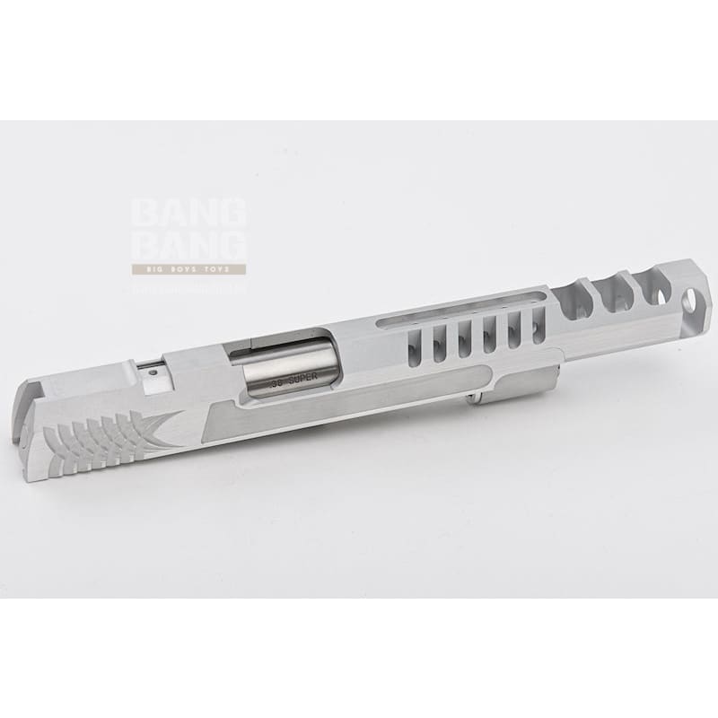 Gunsmith Bros Aluminum TWO TWO Open 6 inch for Tokyo Mauri Hi - Capa 5.1 GBB Pistol - Silver - Bang Bang Airsoft