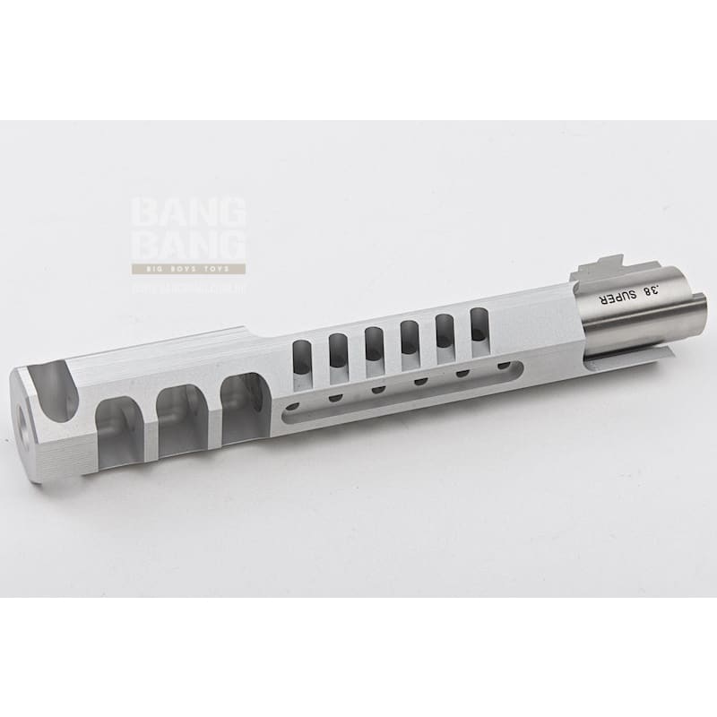 Gunsmith Bros Aluminum TWO TWO Open 6 inch for Tokyo Mauri Hi - Capa 5.1 GBB Pistol - Silver - Bang Bang Airsoft