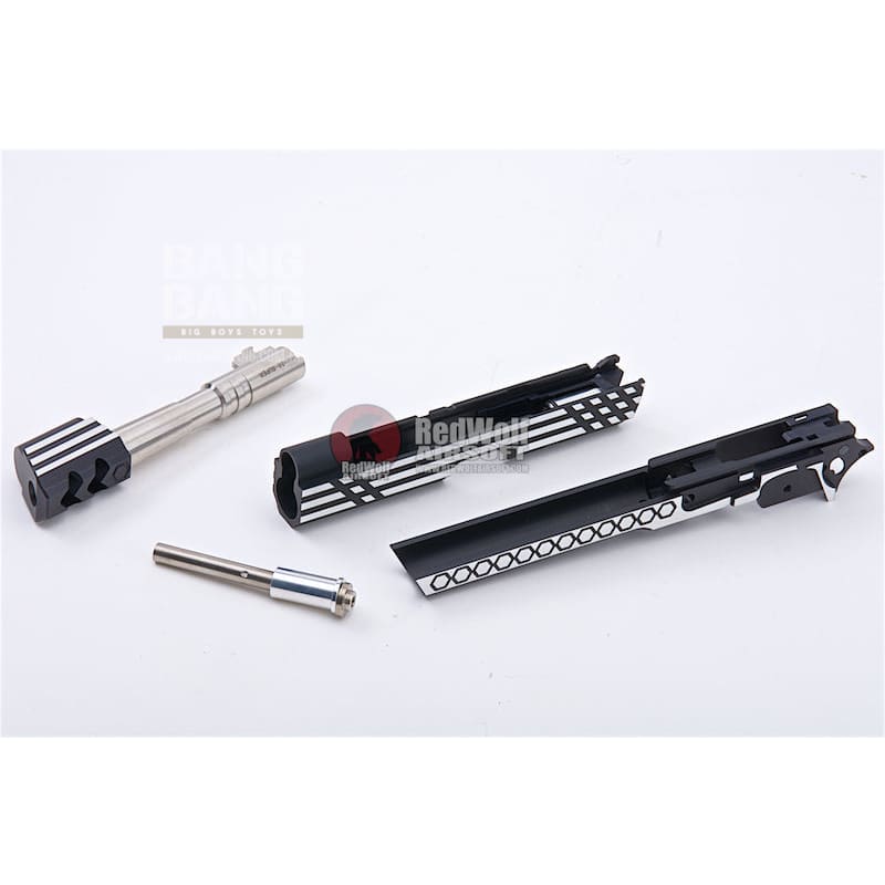 Gunsmith Bros CNC Aluminum Smoking Holes Open Slide Kit Set for Tokyo Marui Hi - Capa Series - Bang Bang Airsoft