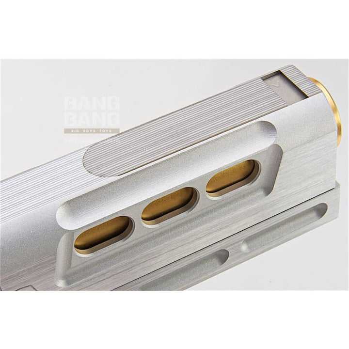 Gunsmith Bros CNC Aluminum STI DVC Limited Standard Kit Set for Tokyo Marui Hi Capa 5.1 GBB - Silver - Bang Bang Airsoft