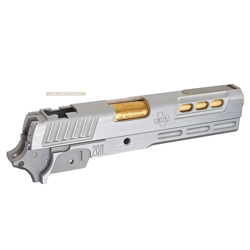 Gunsmith Bros CNC Aluminum STI DVC Limited Standard Kit Set for Tokyo Marui Hi Capa 5.1 GBB - Silver - Bang Bang Airsoft
