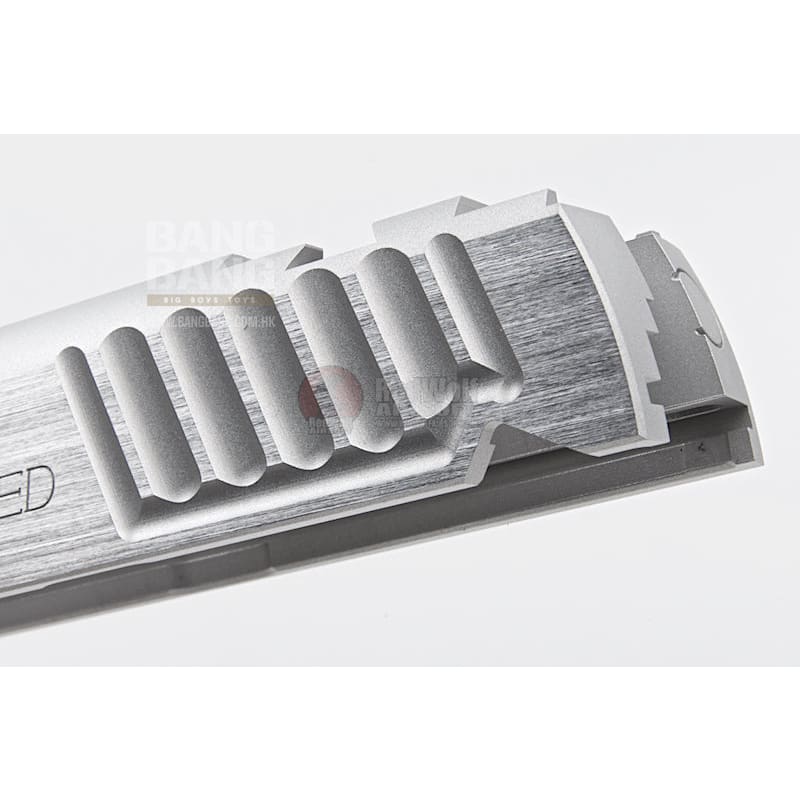 Gunsmith Bros CNC Aluminum STI DVC STD Single Slide for Tokyo Marui Hi - Capa GBB Series - Silver - Bang Bang Airsoft