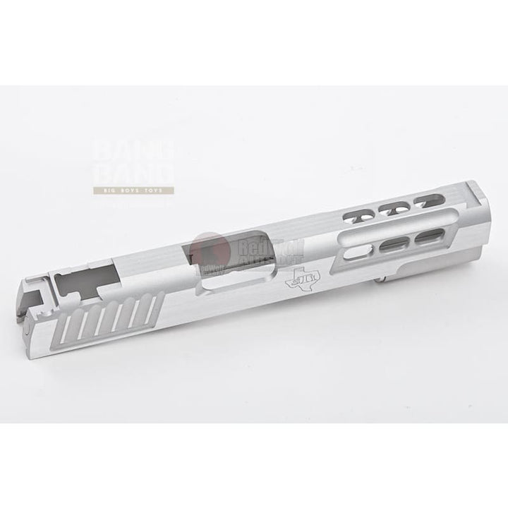 Gunsmith Bros CNC Aluminum STI DVC STD Single Slide for Tokyo Marui Hi - Capa GBB Series - Silver - Bang Bang Airsoft