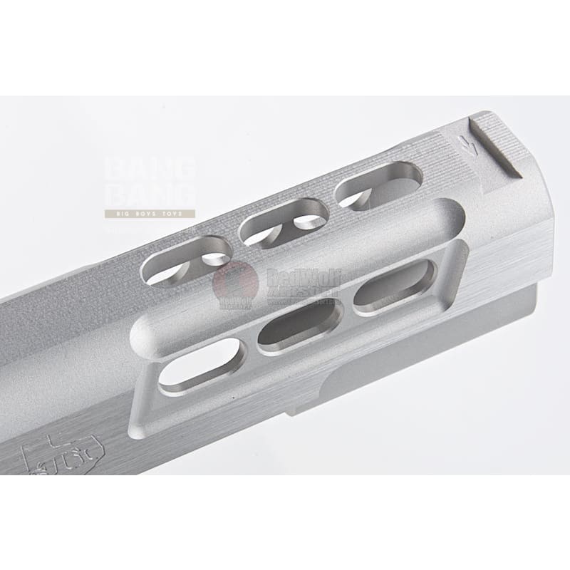 Gunsmith Bros CNC Aluminum STI DVC STD Single Slide for Tokyo Marui Hi - Capa GBB Series - Silver - Bang Bang Airsoft