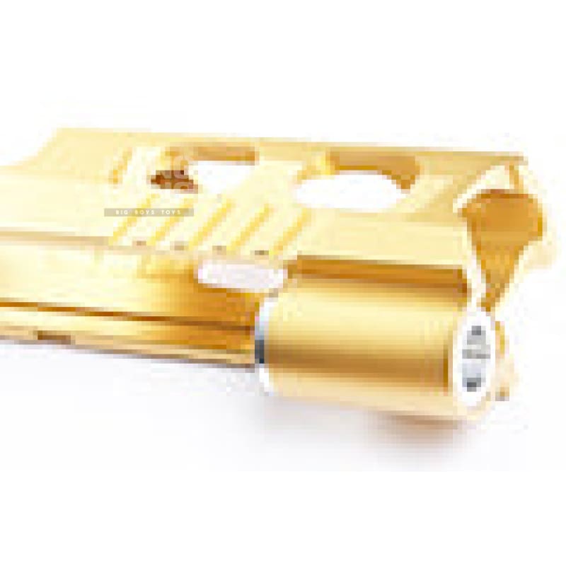 Gunsmith Bros CNC Aluminum Ultra Cut 4.3 Single Slide w/Sight(Tokyo Marui Hi - Capa 4.3 GBB Pistol)Gold - Bang Bang Airsoft