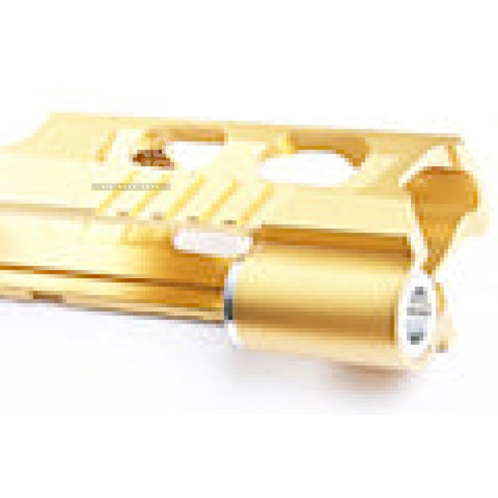Gunsmith Bros CNC Aluminum Ultra Cut 4.3 Single Slide w/Sight(Tokyo Marui Hi - Capa 4.3 GBB Pistol)Gold - Bang Bang Airsoft