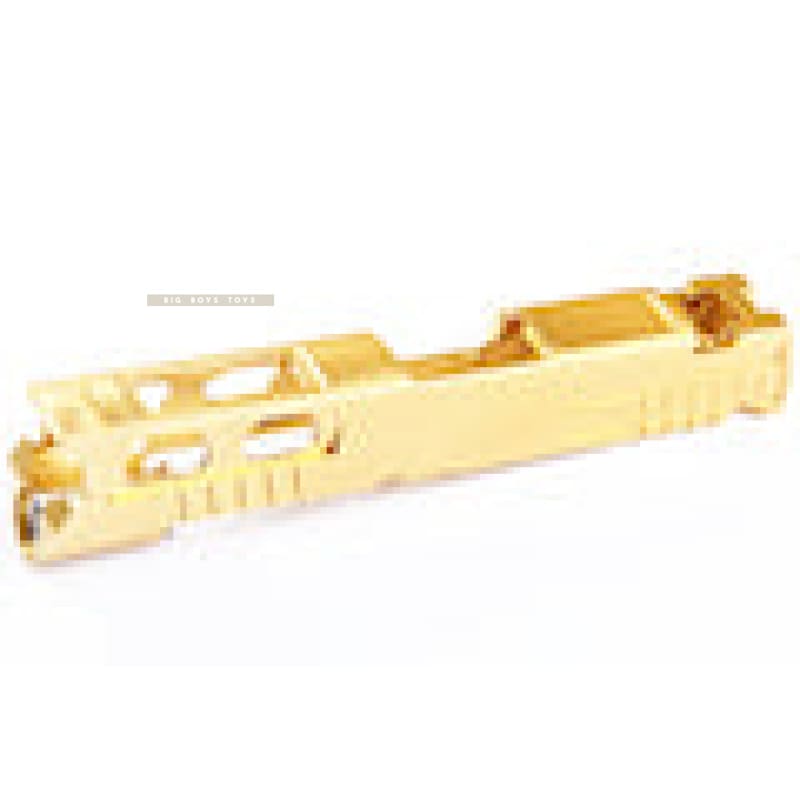 Gunsmith Bros CNC Aluminum Ultra Cut 4.3 Single Slide w/Sight(Tokyo Marui Hi - Capa 4.3 GBB Pistol)Gold - Bang Bang Airsoft