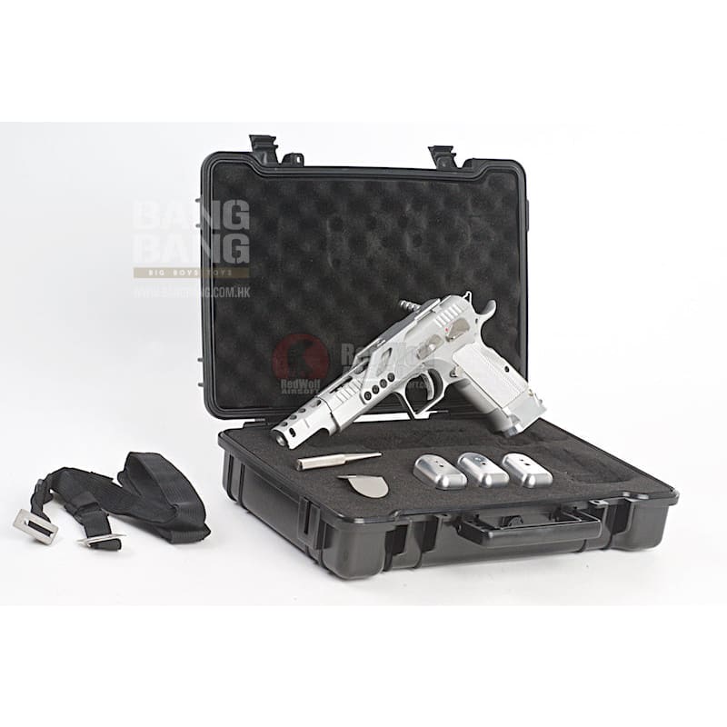 Gunsmith Bros GB01 TF Aluminum Open GBB Pistol - Silver - Bang Bang Airsoft