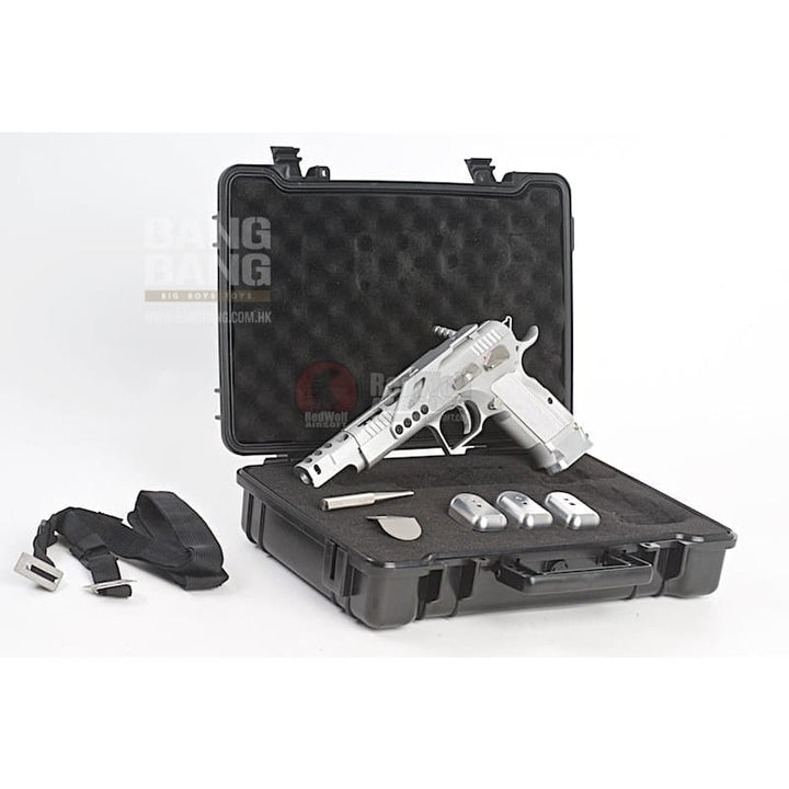 Gunsmith Bros GB01 TF Aluminum Open GBB Pistol - Silver - Bang Bang Airsoft