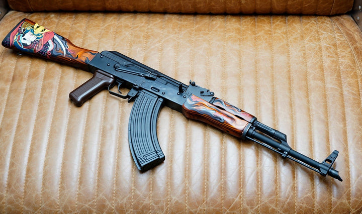 Hand - Painted Oda Nobunaga Limited Edition GHK AKM GBBR (by Eleven Studio) - Bang Bang Airsoft