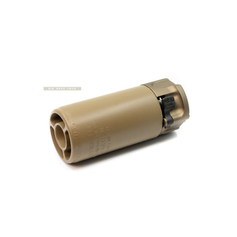 HAO's Warden Cerakoted Airsoft Blast Diffuser (only can use HAO/SF Flash Hider) - Tan - Bang Bang Airsoft