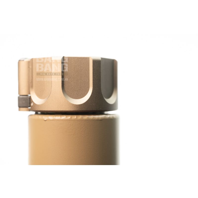 HAO's Warden Cerakoted Airsoft Blast Diffuser (only can use HAO/SF Flash Hider) - Tan - Bang Bang Airsoft