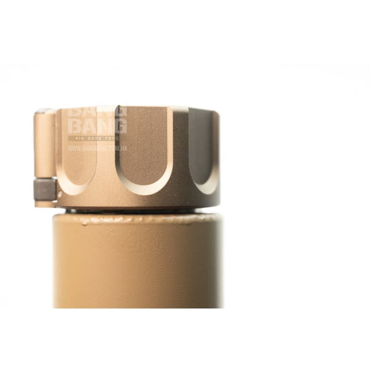 HAO's Warden Cerakoted Airsoft Blast Diffuser (only can use HAO/SF Flash Hider) - Tan - Bang Bang Airsoft