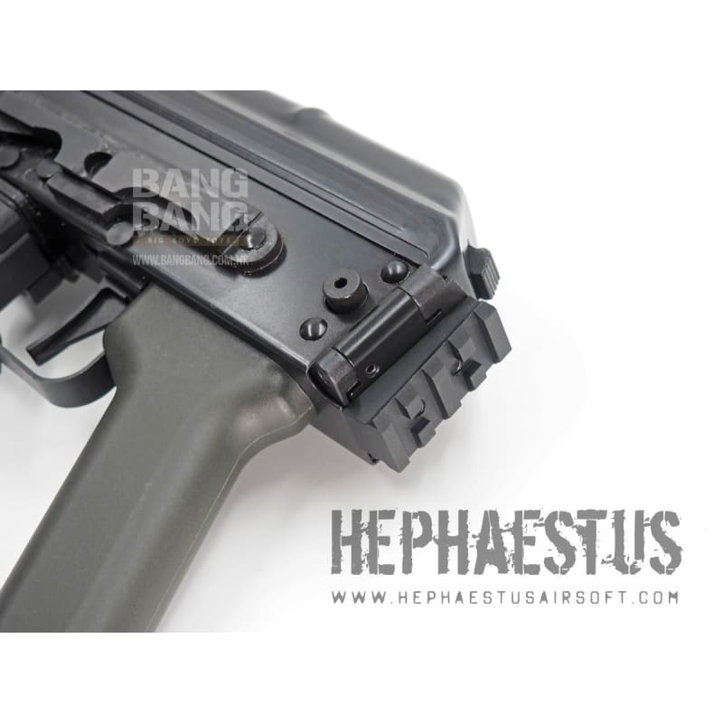 Hephaestus AK Picatinny Rail Stock Adapter for GHK/LCT/VFC AK Series with Side - folding Stock Receiver - Bang Bang Airsoft