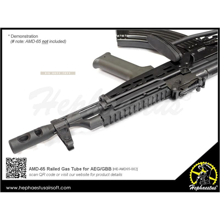 Hephaestus AMD - 65 Railed Gas Tube for AEG/GBB - Bang Bang Airsoft