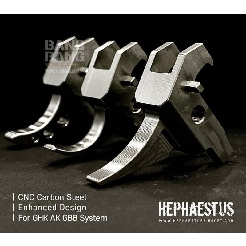 Hephaestus CNC Steel Enhanced AK Trigger for GHK AK Series - Bang Bang Airsoft